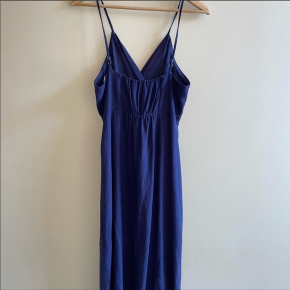 Urban Romantics blue linen button up dress small - Picture 6 of 8